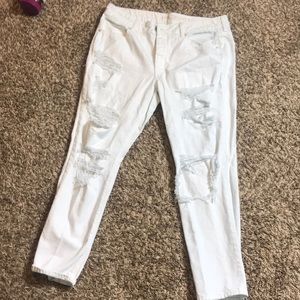 America eagle boyfriend loose cropped jeans